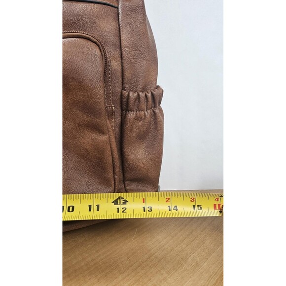 CLUCI Backpack Purse Womens One Size Brown PU Leather Tassel Anti-Theft Vegan - Picture 3 of 16